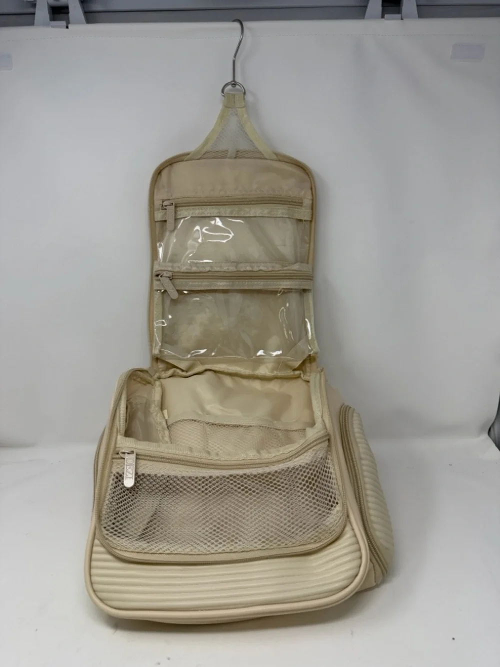 DEZI Ivory Ribbed Top-Handle Backpack - Picture 5 of 9